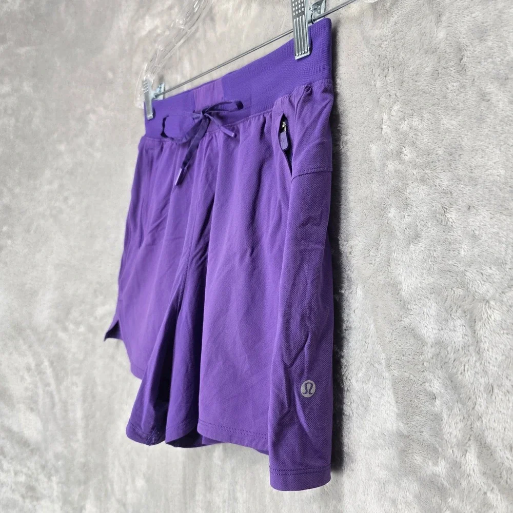Lululemon License to Train High-Rise Short Womens 4 Purple LW7CPYS Run Hike Yoga